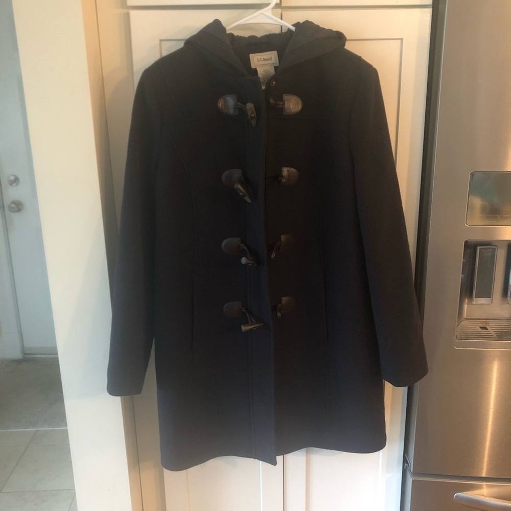 LL Bean women’s lambswool hooded coat
